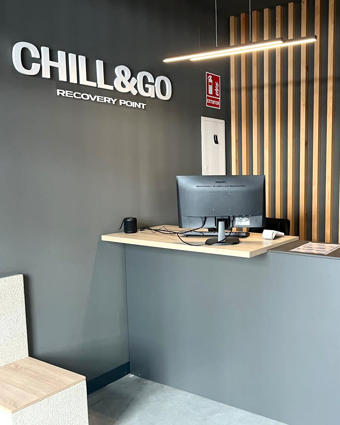 Interior centro recuperación Chill and Go Pontevedra Camino de Santiago