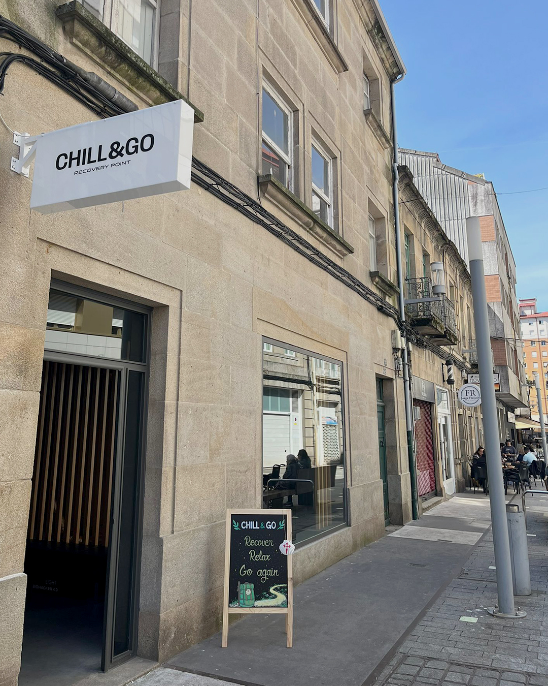 Exterior centro recuperación Chill and Go Pontevedra Camino de Santiago